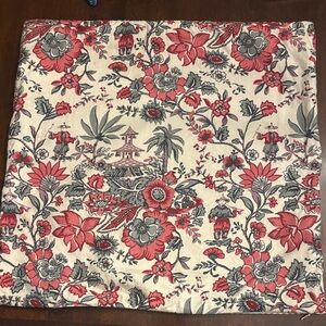 Set of 4 Pottery Barn Georgia Floral Reversible Pillow Cover